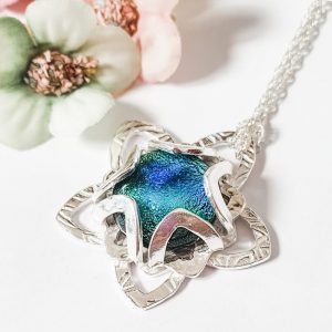 Dichroic Glass and Silver Clay course