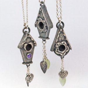 SIlver Clay Birdhouse Pendant Course