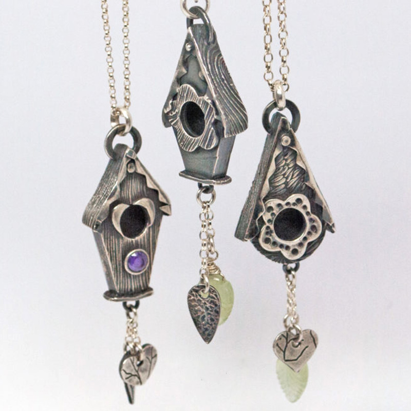 Silver Clay and Dichroic Glass - Silver Clay School