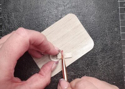 Making the silver clay clasp