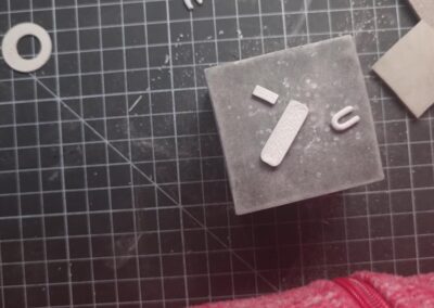 Constructing the silver clay toggle bar